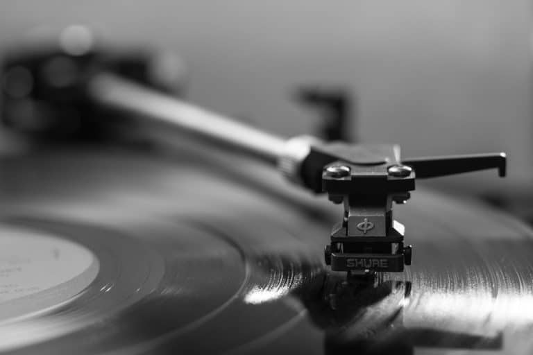 Close up of a turntable making us wonder is vinyl better than digital