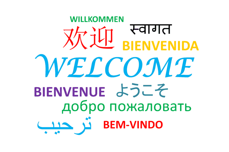 Welcome in multiple languages some of which are mentioned in these U.S. language statistics