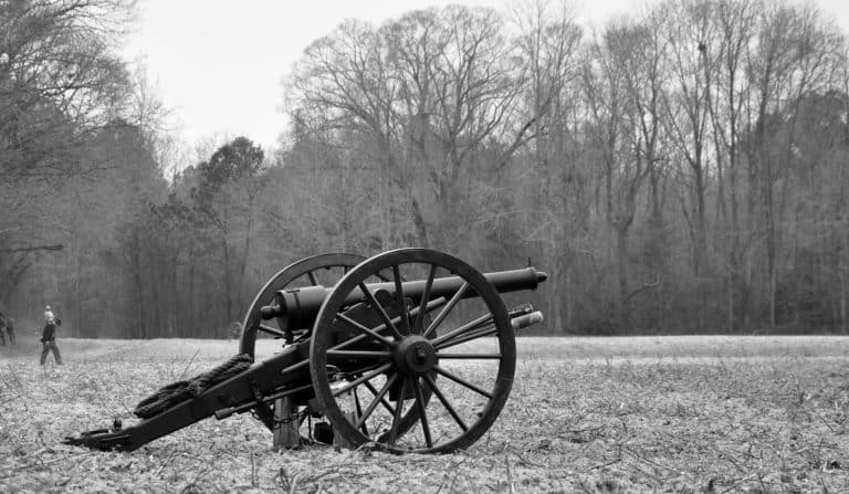 A cannon that may have been used in the American Civil War