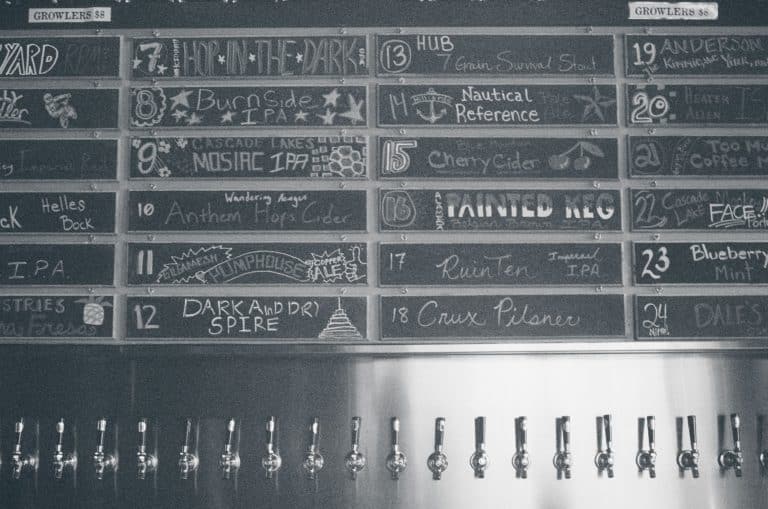 What is craft beer? This chalkboard full of beer choices may have the answer