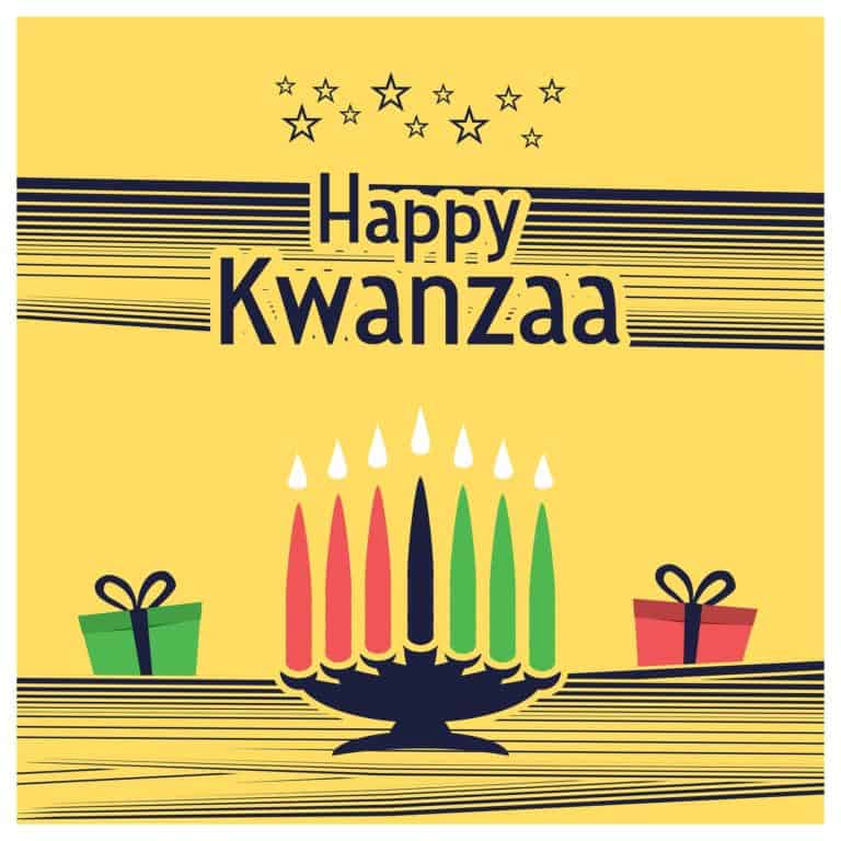 These seven candles have something to do with what Kwanzaa means