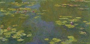 A painting from the Water Lilies series by Claude Monet