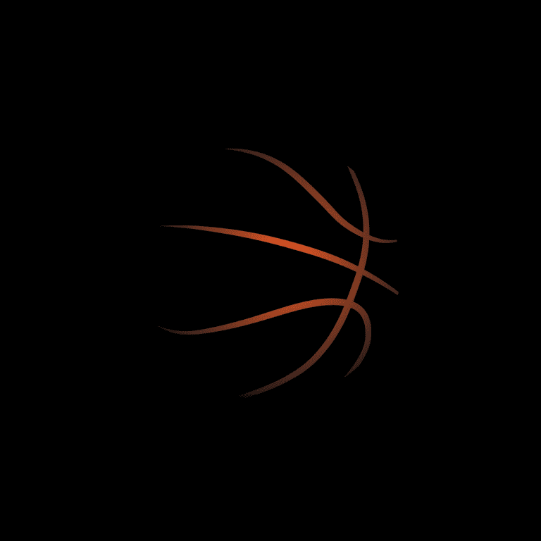 This silhouette of a basketball brings to mind March Madness trivia