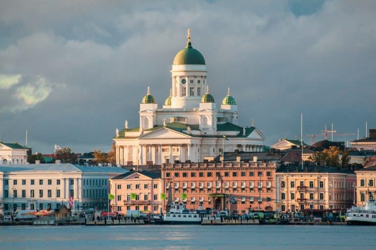 Fun facts about Finland include information on the capital, Helsinki, shown here