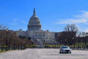 The Capitol Building in Washington, DC, the backdrop for many political ads