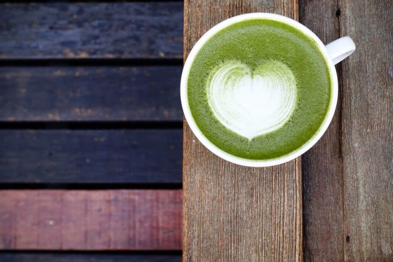 What is matcha? This green latte with a heart is part of the answer