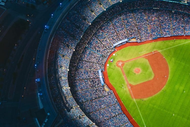 Is baseball dying? This overhead shot of a full stadium in Toronto suggests the narrative might be overblown