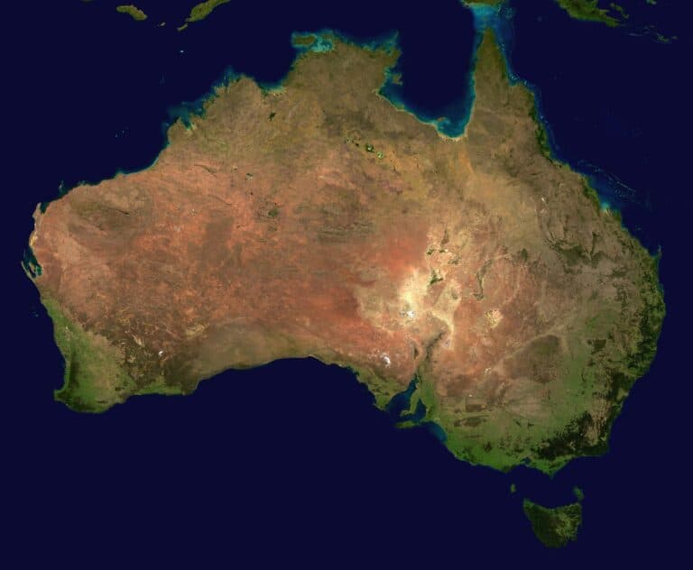 Any fun facts about Australia must reference a map of the country as shown here