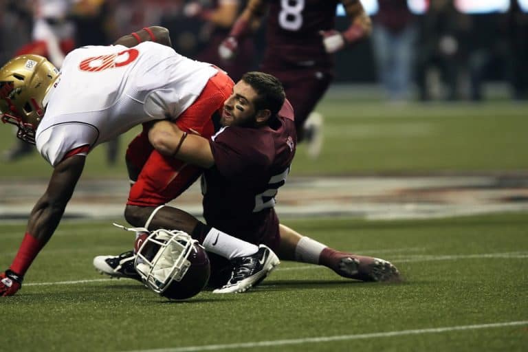 What is a concussion? This football player without a helmet on is at risk for one