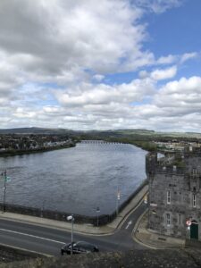 A view of Limerick from atop King John's Castle