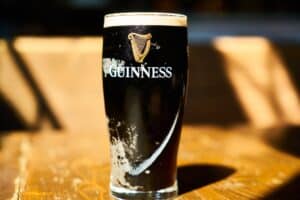 A pint of Guinness, a delicious work of Irish art