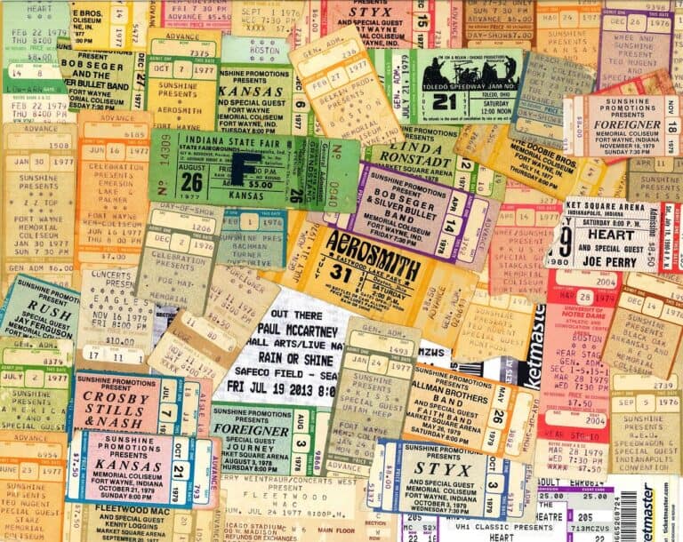 When you buy a concert ticket like the ones shown here, who gets paid?