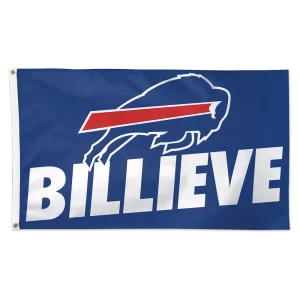 The red white and blue flag of the Buffalo Bills