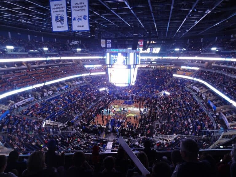An NBA arena as would be used for the NBA Cup