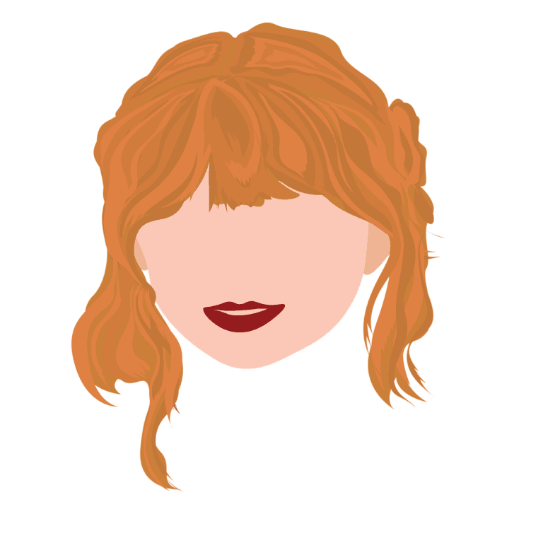 The hypocrisy of Taylor Swift, drawn here without eyes and a nose