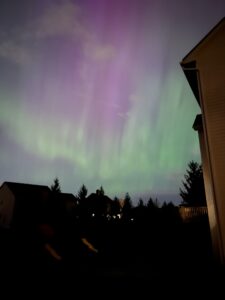 The Northern Lights, as seen from my backyard