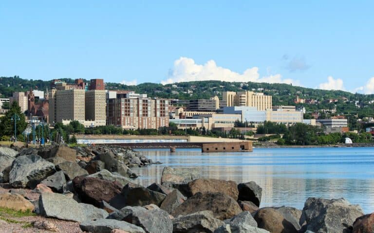 The city I love is Duluth, Minnesota, pictured here