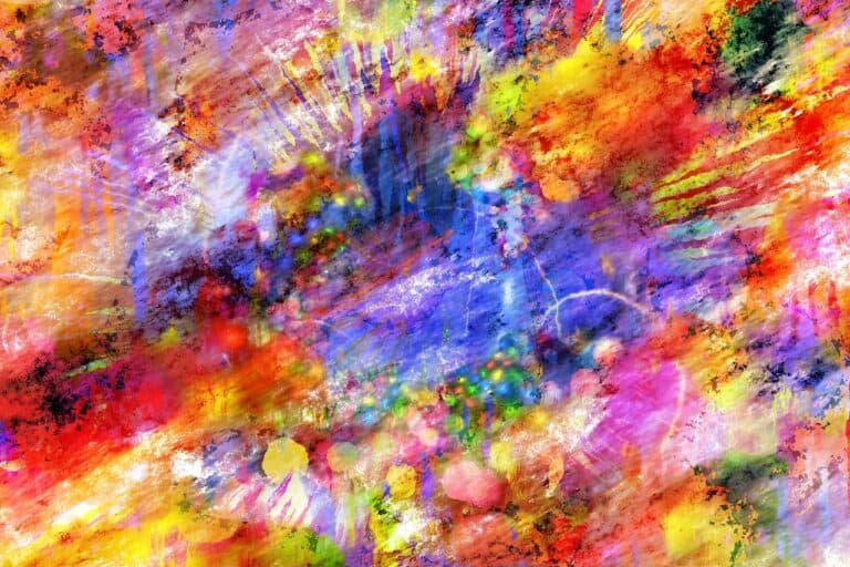 An abstract painting that exemplifies the arts vibrancy of Upstate New York