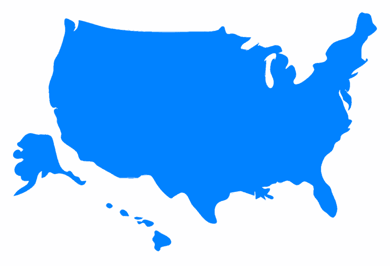 A map of the US, including where coastal elites live