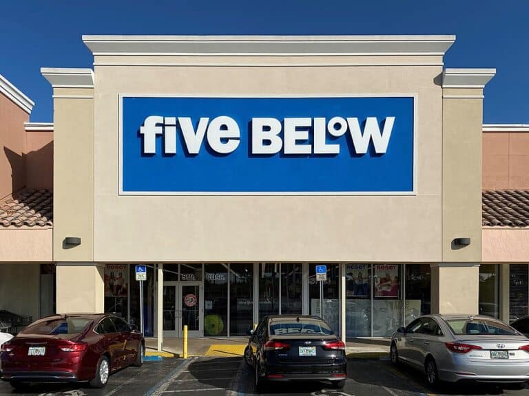 A Five Below store somewhere in the US