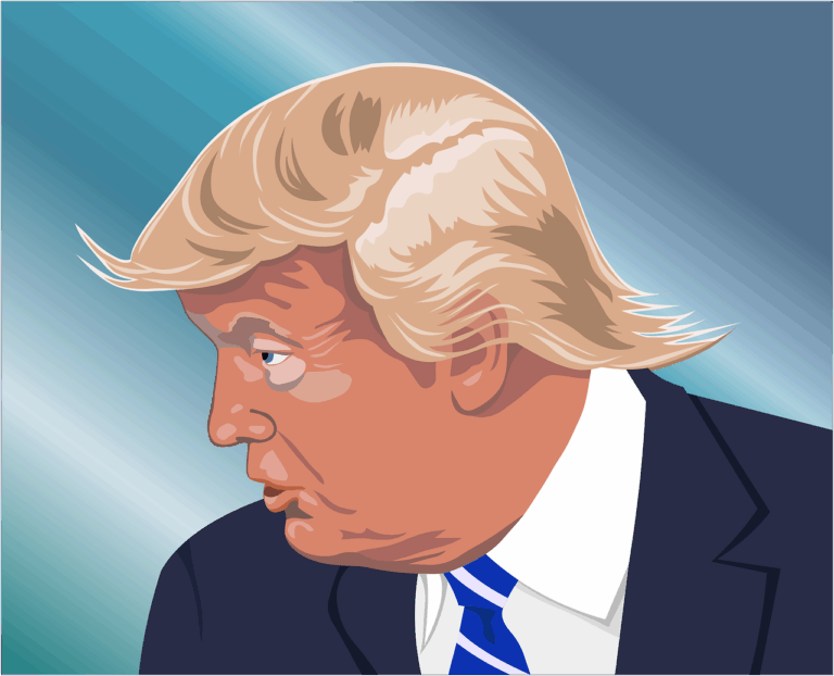 Trump, shown here, has decided to give Western New York (and Canada) the finger