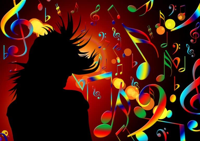 A man listening to tunes from his favorite year in music