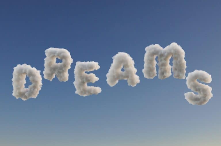 Dreams written in clouds, a reminder of the daydream from hell